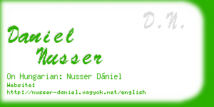 daniel nusser business card