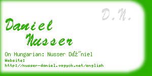 daniel nusser business card